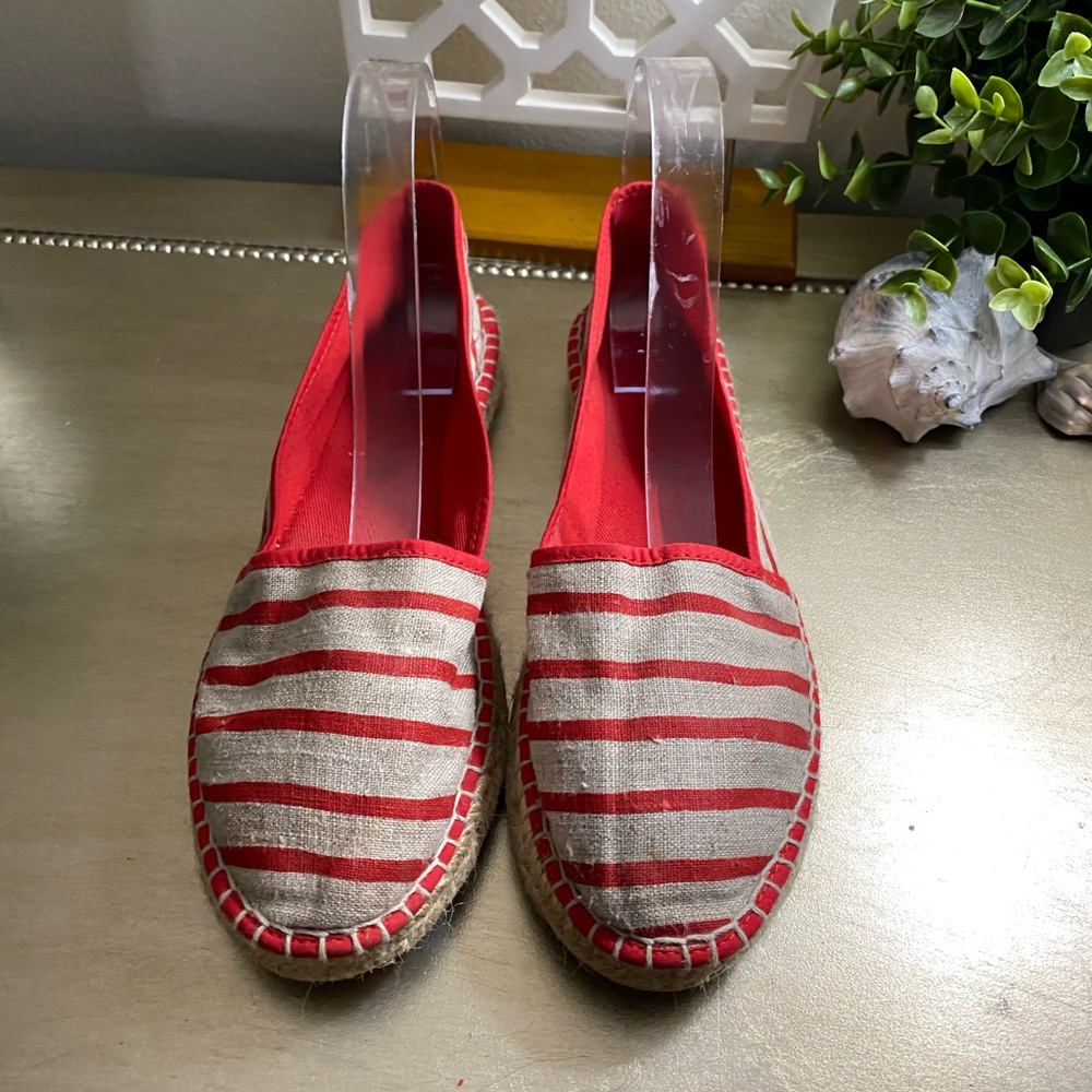 Red & Taupe Espadrille